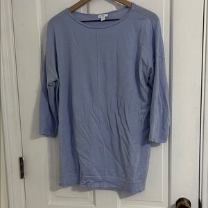 J. Jill Soft Blue Merino Wool Sweater